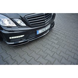 Накладка сплиттер на передний бампер на Mercedes E W212 E63 AMG